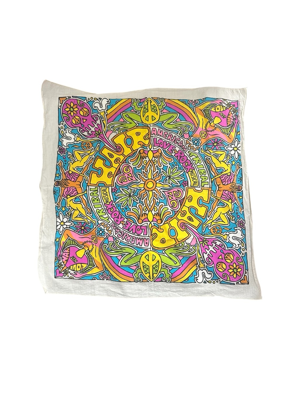 Souvenir Floral Square Bandana Scarf 2009 Broadway Revival Hair